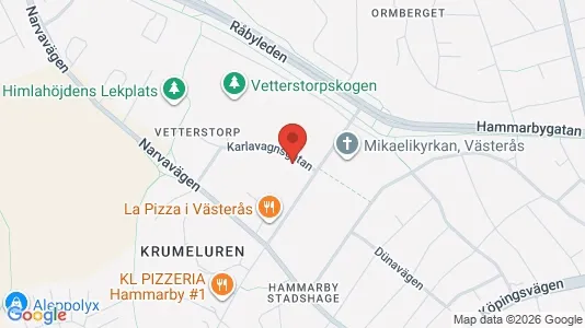 Apartments for rent i Västerås - kort over placeringen