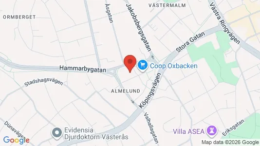 Apartments for rent i Västerås - kort over placeringen