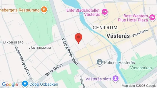 Apartments for rent i Västerås - kort over placeringen