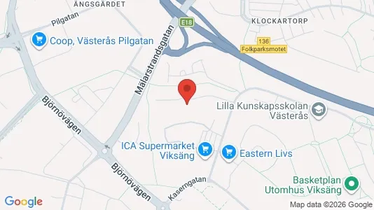 Apartments for rent i Västerås - kort over placeringen