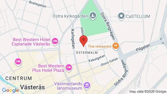 Apartments for rent i Västerås - kort over placeringen