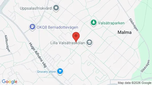Apartments for rent i Uppsala - kort over placeringen
