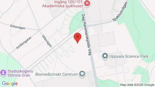 Apartments for rent i Uppsala - kort over placeringen