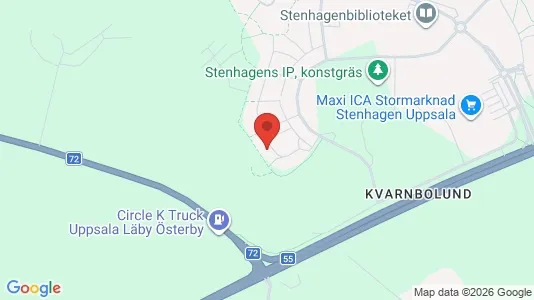 Apartments for rent i Uppsala - kort over placeringen