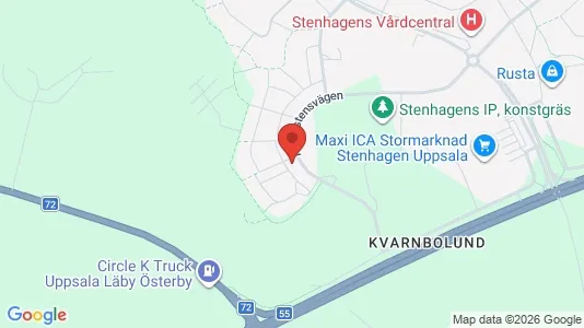 Apartments for rent i Uppsala - kort over placeringen