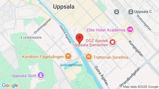 Apartments for rent i Uppsala - kort over placeringen