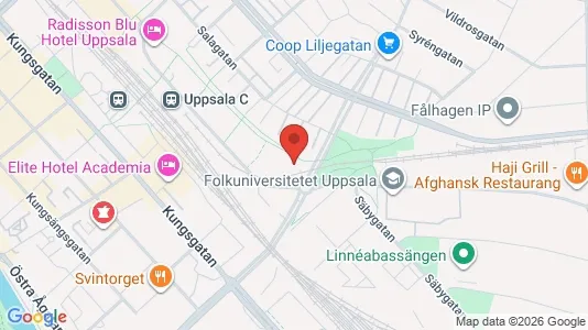 Apartments for rent i Uppsala - kort over placeringen