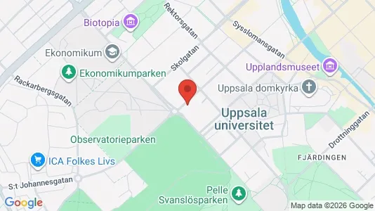 Apartments for rent i Uppsala - kort over placeringen