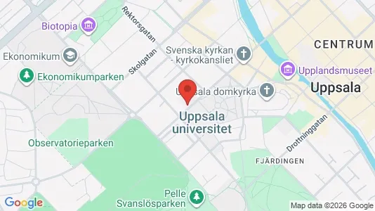 Apartments for rent i Uppsala - kort over placeringen