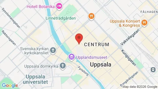 Apartments for rent i Uppsala - kort over placeringen