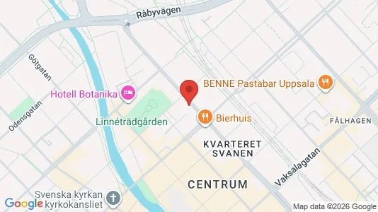 Apartments for rent i Uppsala - kort over placeringen