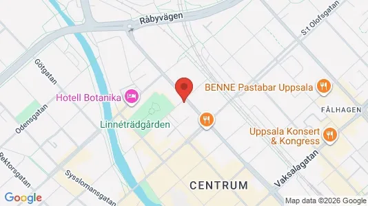 Apartments for rent i Uppsala - kort over placeringen