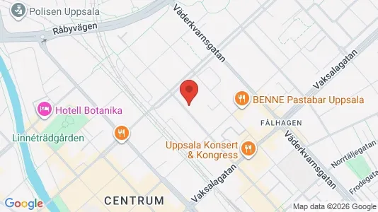 Apartments for rent i Uppsala - kort over placeringen