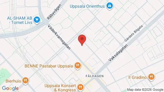Apartments for rent i Uppsala - kort over placeringen