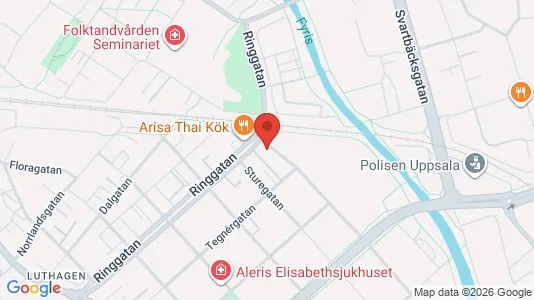 Apartments for rent i Uppsala - kort over placeringen