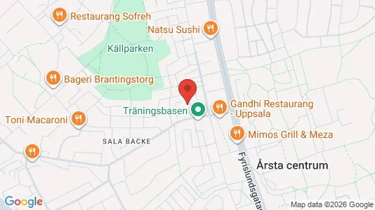Apartments for rent i Uppsala - kort over placeringen