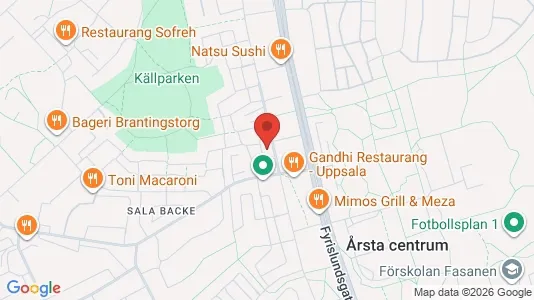 Apartments for rent i Uppsala - kort over placeringen