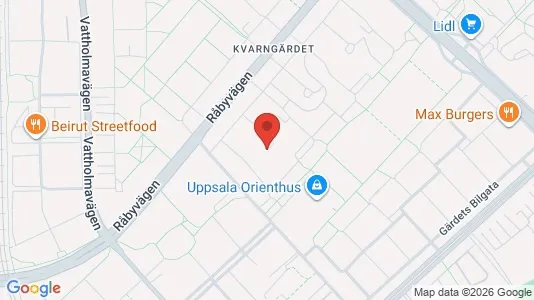Apartments for rent i Uppsala - kort over placeringen