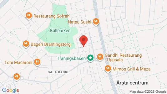 Apartments for rent i Uppsala - kort over placeringen