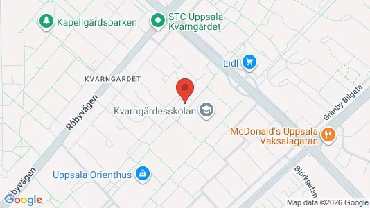 Apartments for rent i Uppsala - kort over placeringen