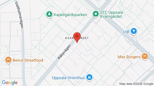 Apartments for rent i Uppsala - kort over placeringen