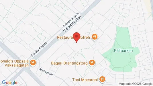 Apartments for rent i Uppsala - kort over placeringen