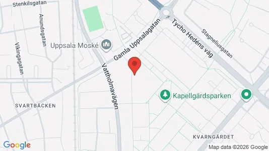 Apartments for rent i Uppsala - kort over placeringen