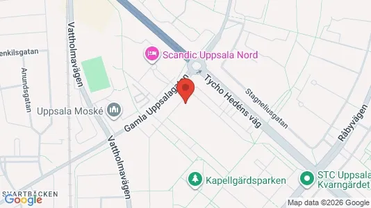Apartments for rent i Uppsala - kort over placeringen