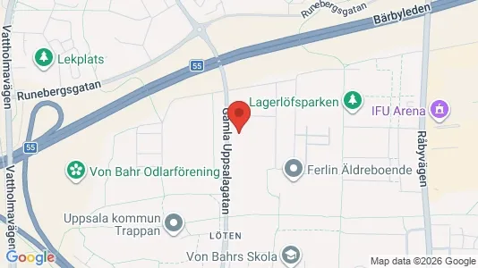 Apartments for rent i Uppsala - kort over placeringen