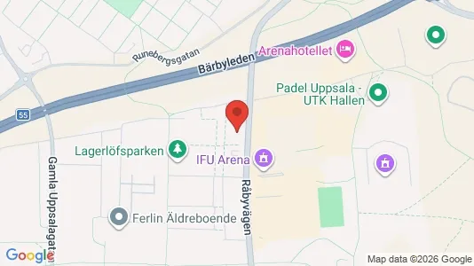 Apartments for rent i Uppsala - kort over placeringen
