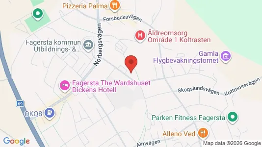 Apartments for rent i Fagersta - kort over placeringen
