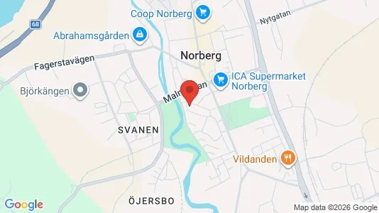 Apartments for rent i Norberg - kort over placeringen
