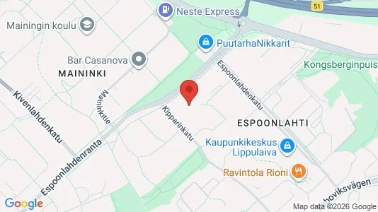 Apartments for rent i Espoo - kort over placeringen