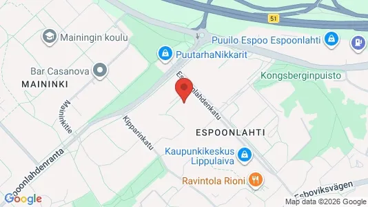 Apartments for rent i Espoo - kort over placeringen