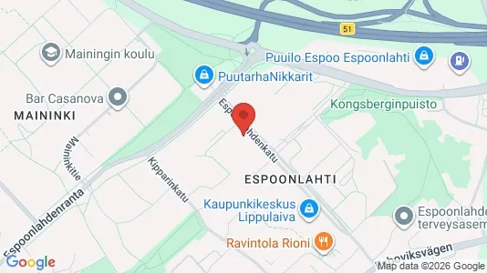 Apartments for rent i Espoo - kort over placeringen