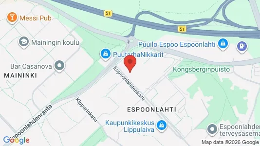 Apartments for rent i Espoo - kort over placeringen