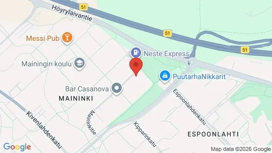 Apartments for rent i Espoo - kort over placeringen