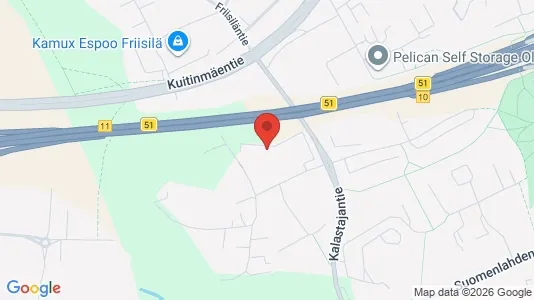Apartments for rent i Espoo - kort over placeringen