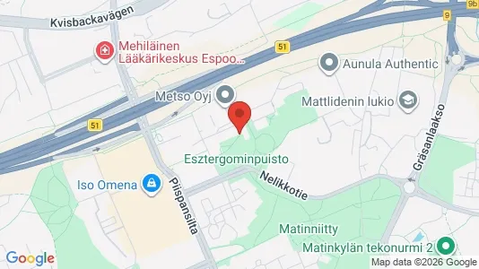 Apartments for rent i Espoo - kort over placeringen