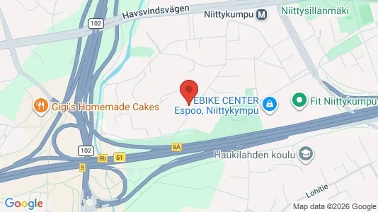 Apartments for rent i Espoo - kort over placeringen