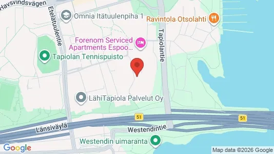 Apartments for rent i Espoo - kort over placeringen