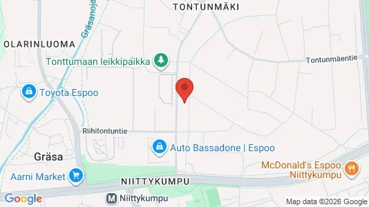 Apartments for rent i Espoo - kort over placeringen