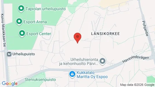 Apartments for rent i Espoo - kort over placeringen