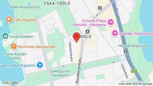 Apartments for rent i Helsinki Eteläinen - kort over placeringen