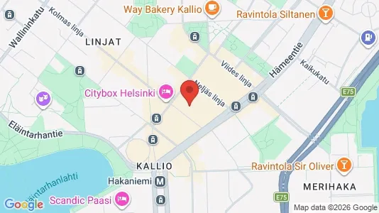 Apartments for rent i Helsinki Keskinen - kort over placeringen