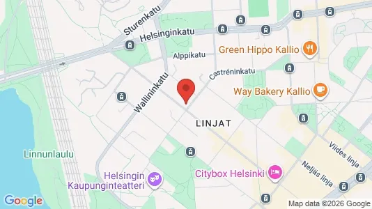 Apartments for rent i Helsinki Keskinen - kort over placeringen