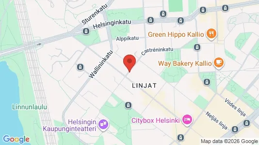 Apartments for rent i Helsinki Keskinen - kort over placeringen