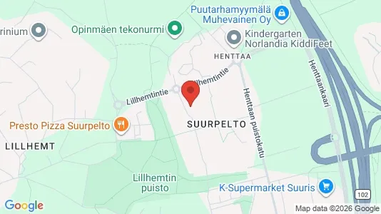 Apartments for rent i Espoo - kort over placeringen