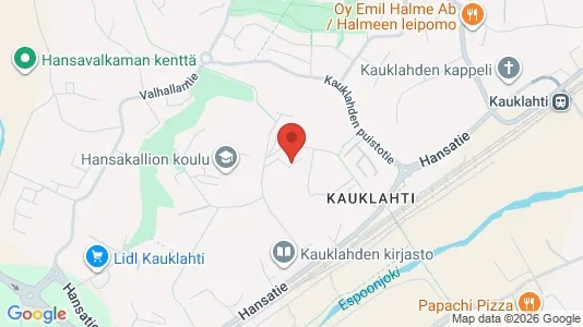 Apartments for rent i Espoo - kort over placeringen