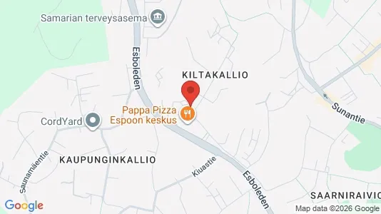 Apartments for rent i Espoo - kort over placeringen